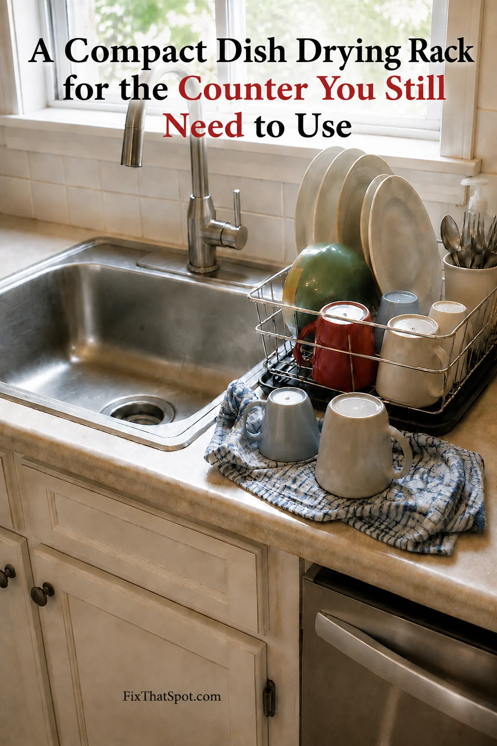A Compact Dish Drying Rack for the Counter You Still Need to Use