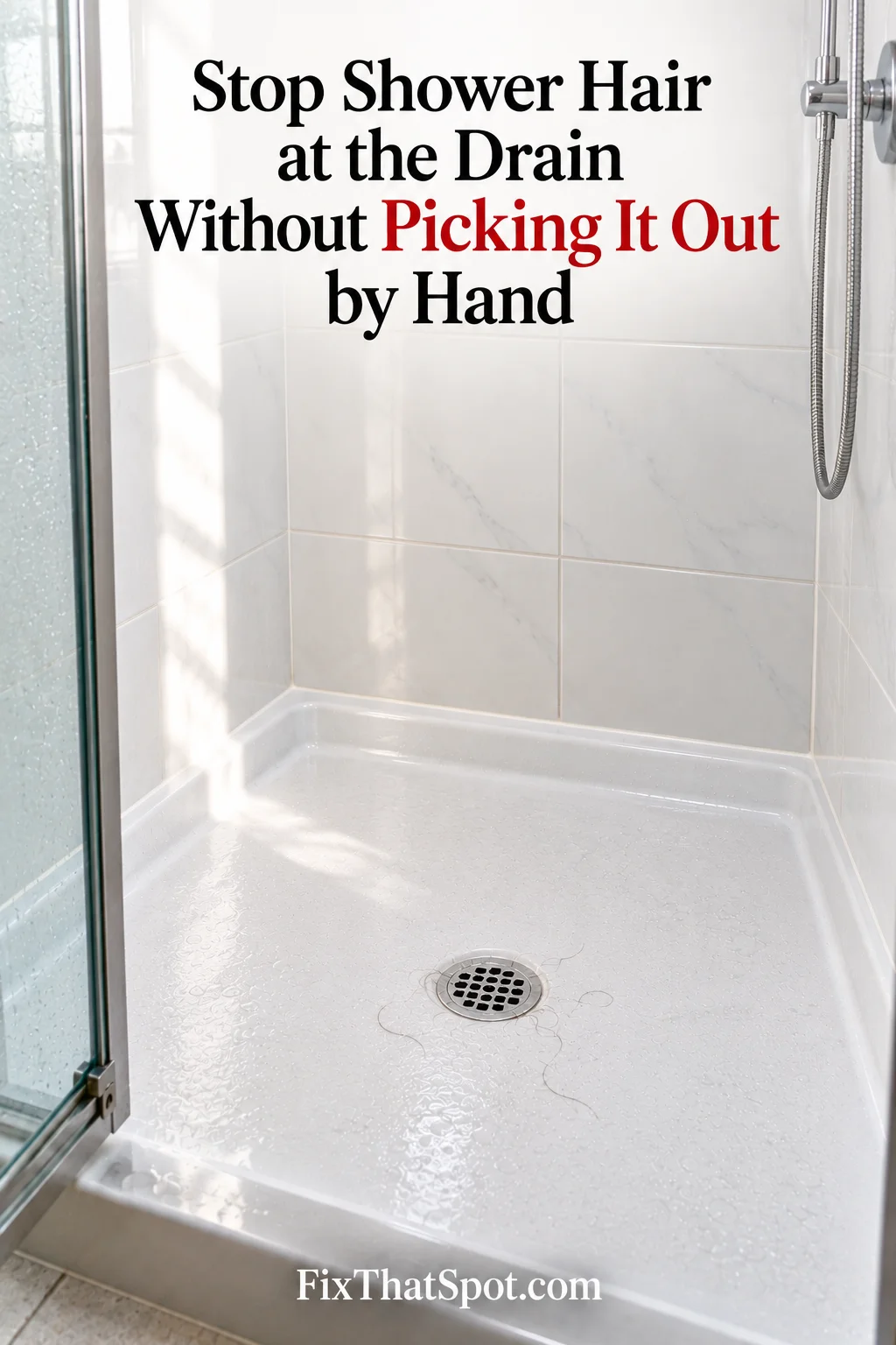 Stop Shower Hair at the Drain Without Picking It Out by Hand