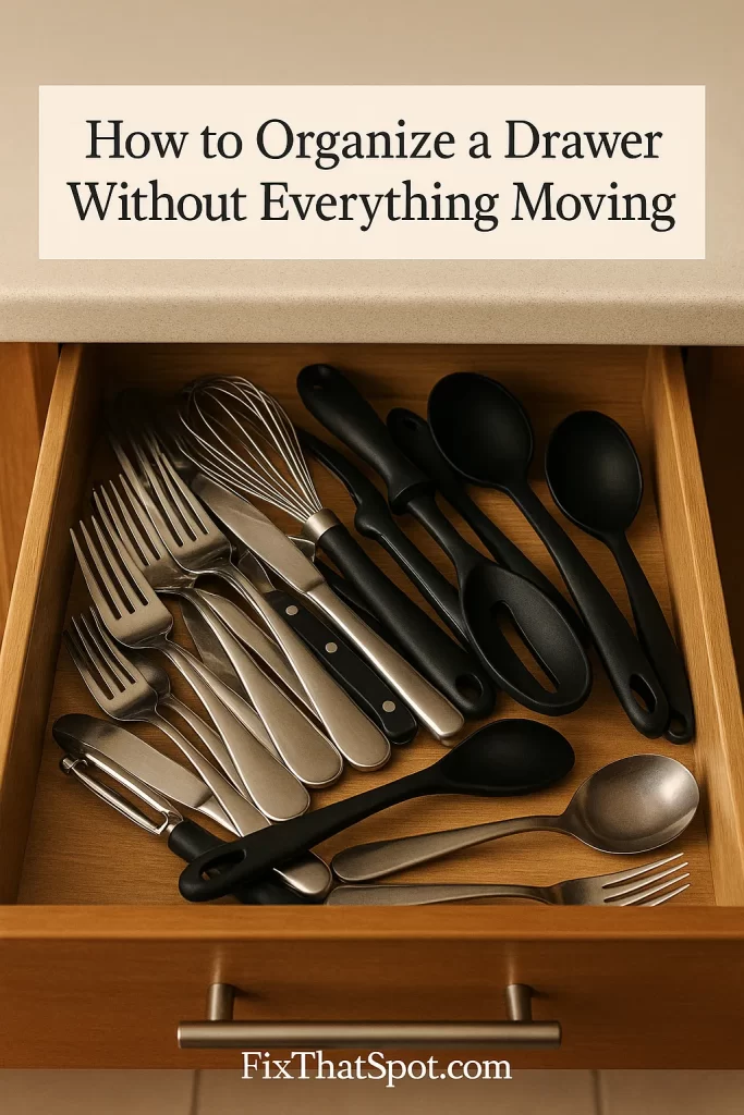 How to Organize a Drawer Without Everything Moving