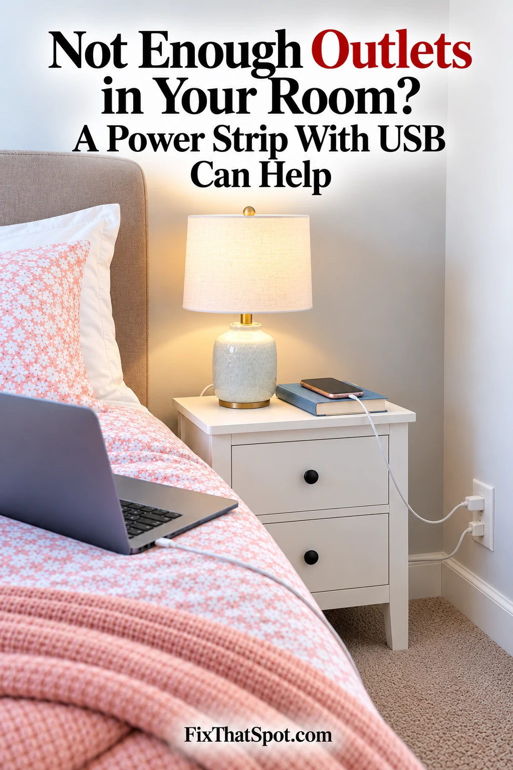 How a Power Strip with USB Solves the One-Outlet Problem