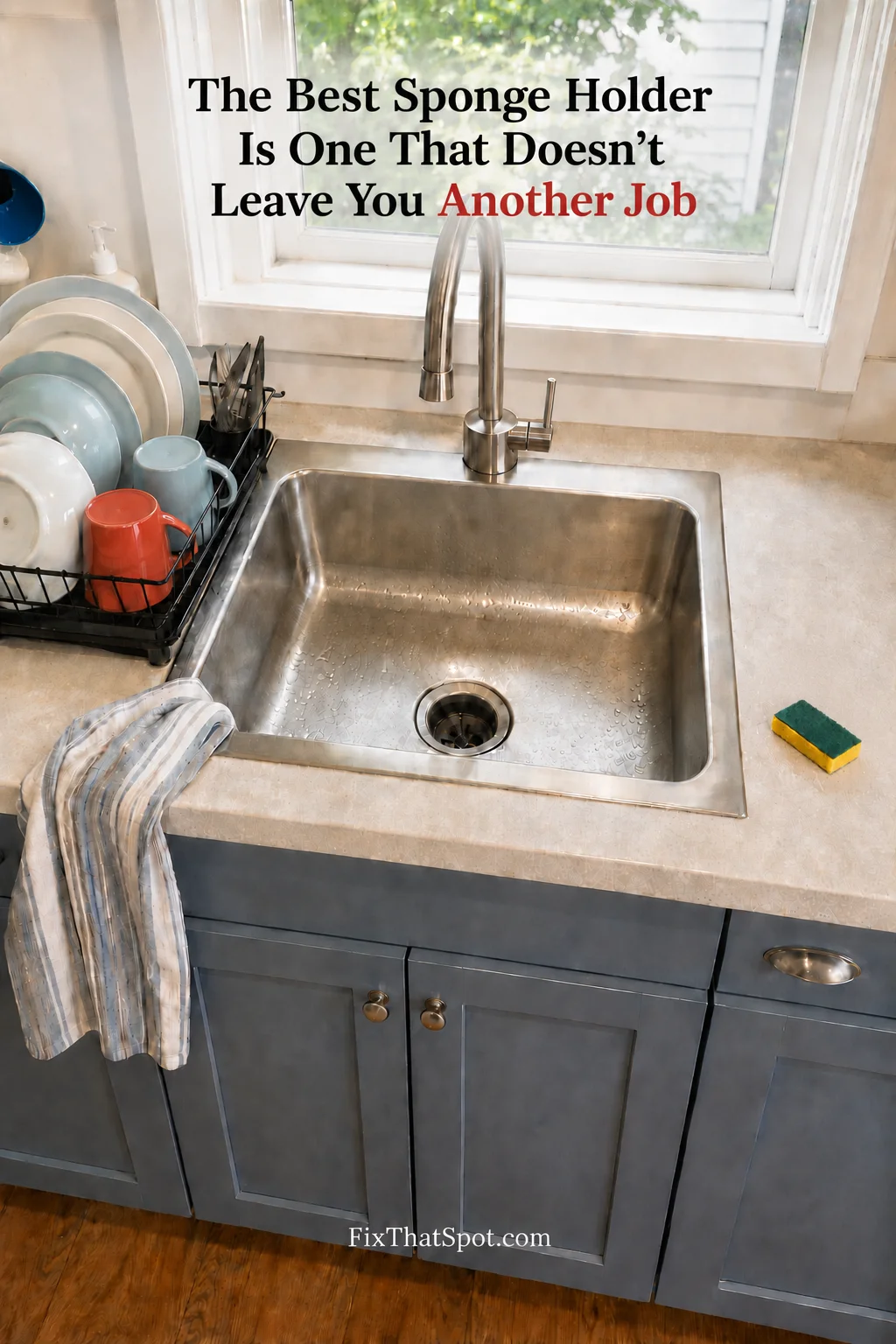 The Best Sponge Holder Is One That Doesn’t Leave You Another Job