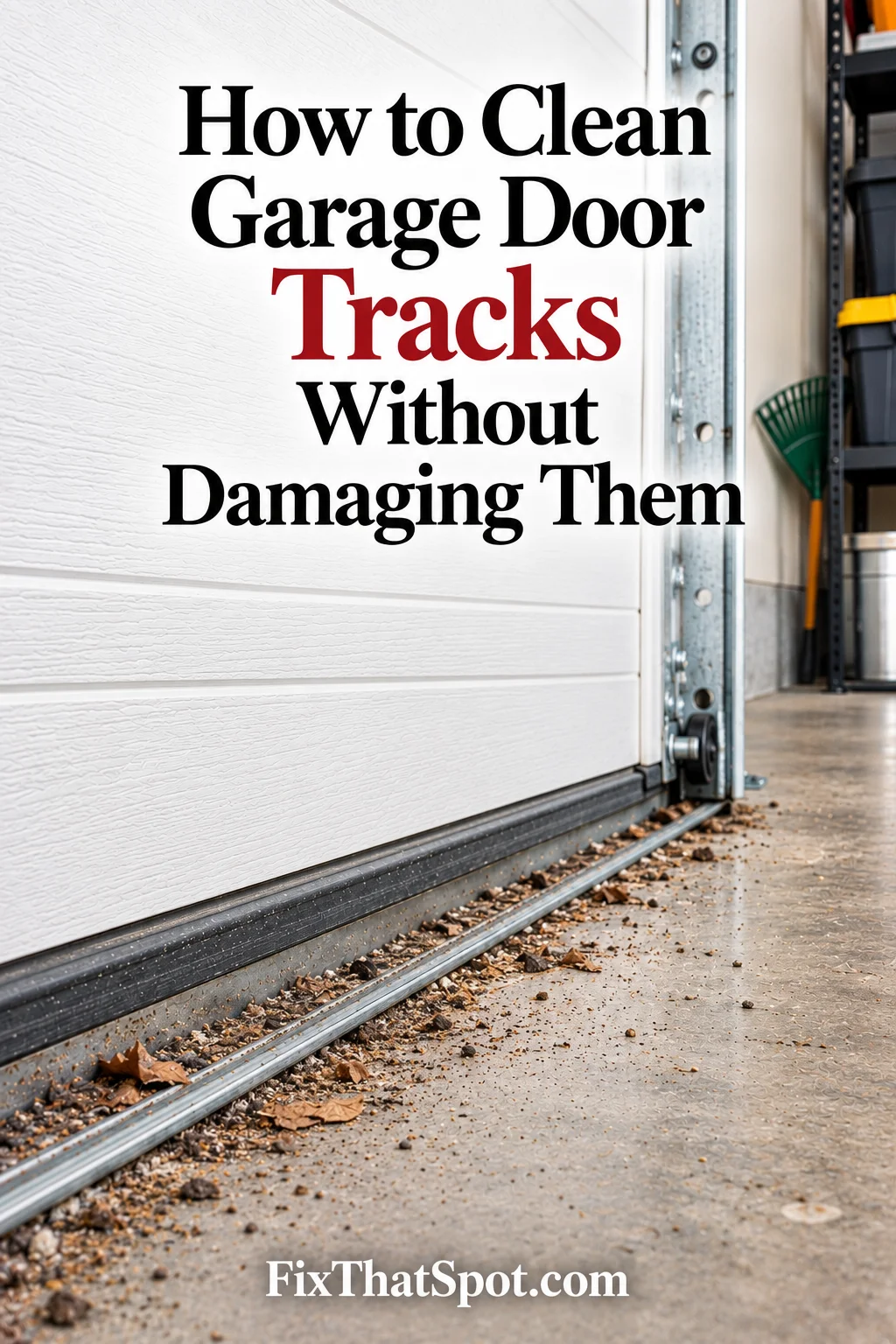 How to Clean Garage Door Tracks Without Damaging Them