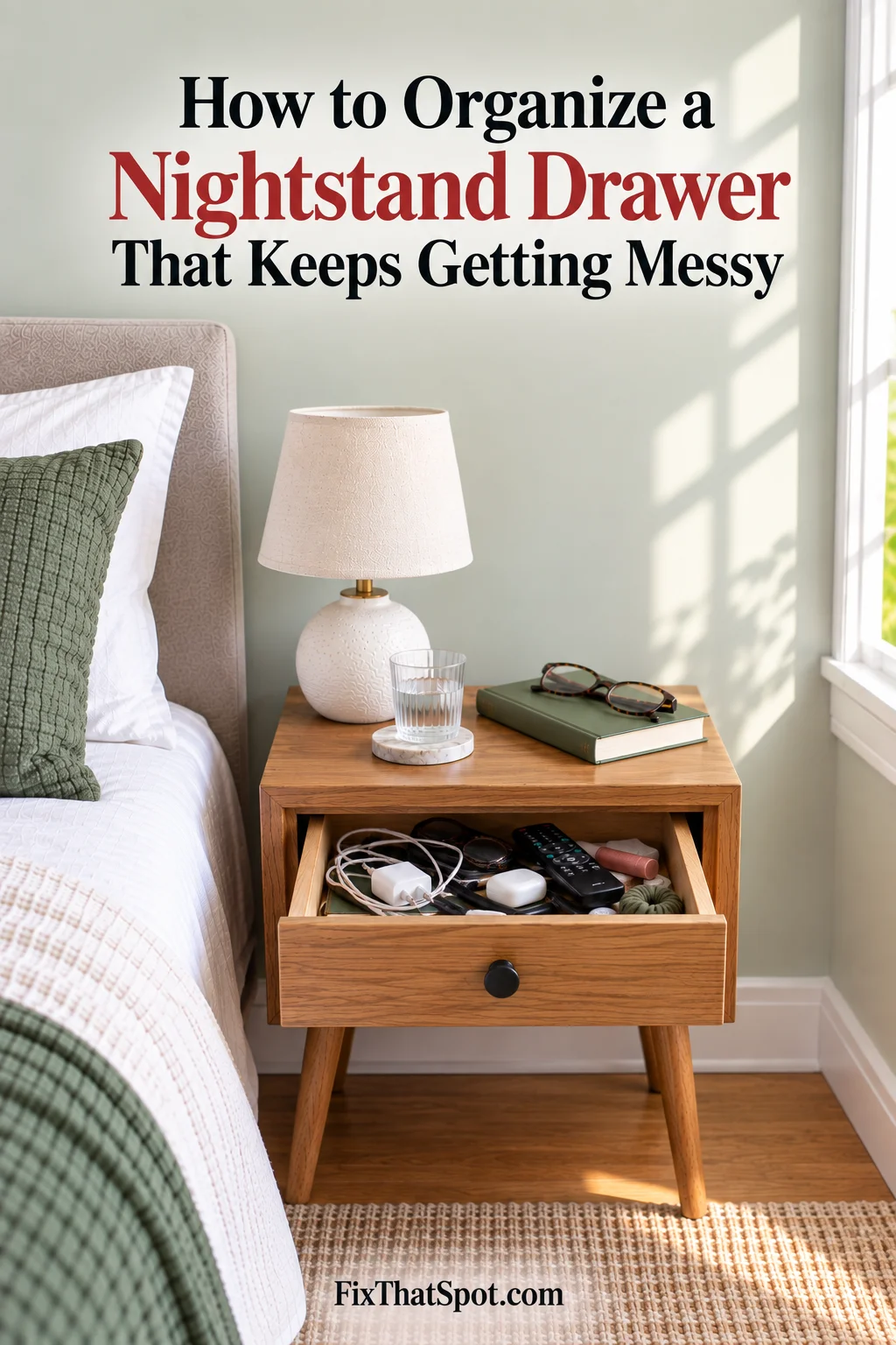 How to Organize a Nightstand Drawer That Keeps Getting Messy