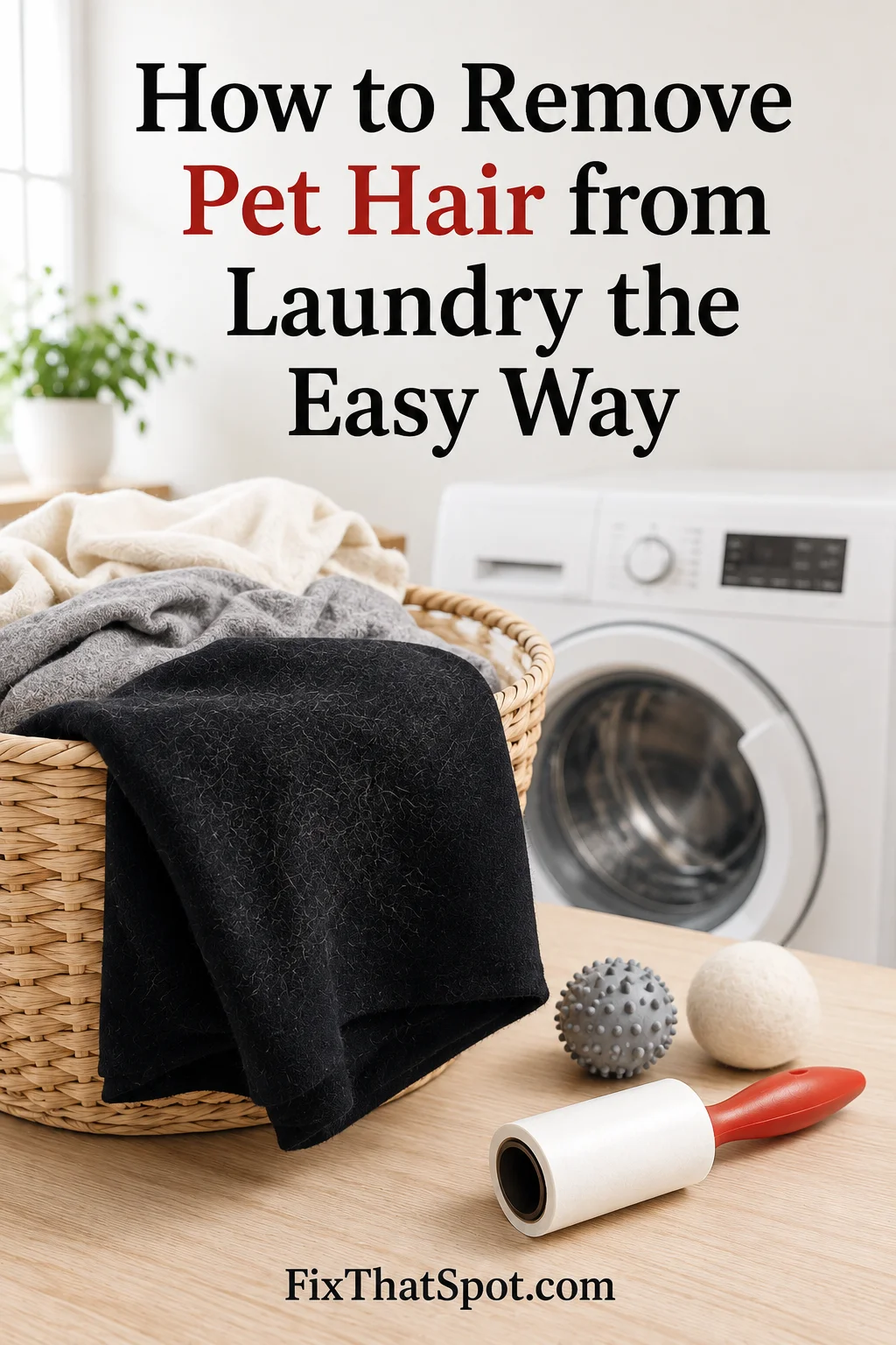 How to Remove Pet Hair from Laundry the Easy Way