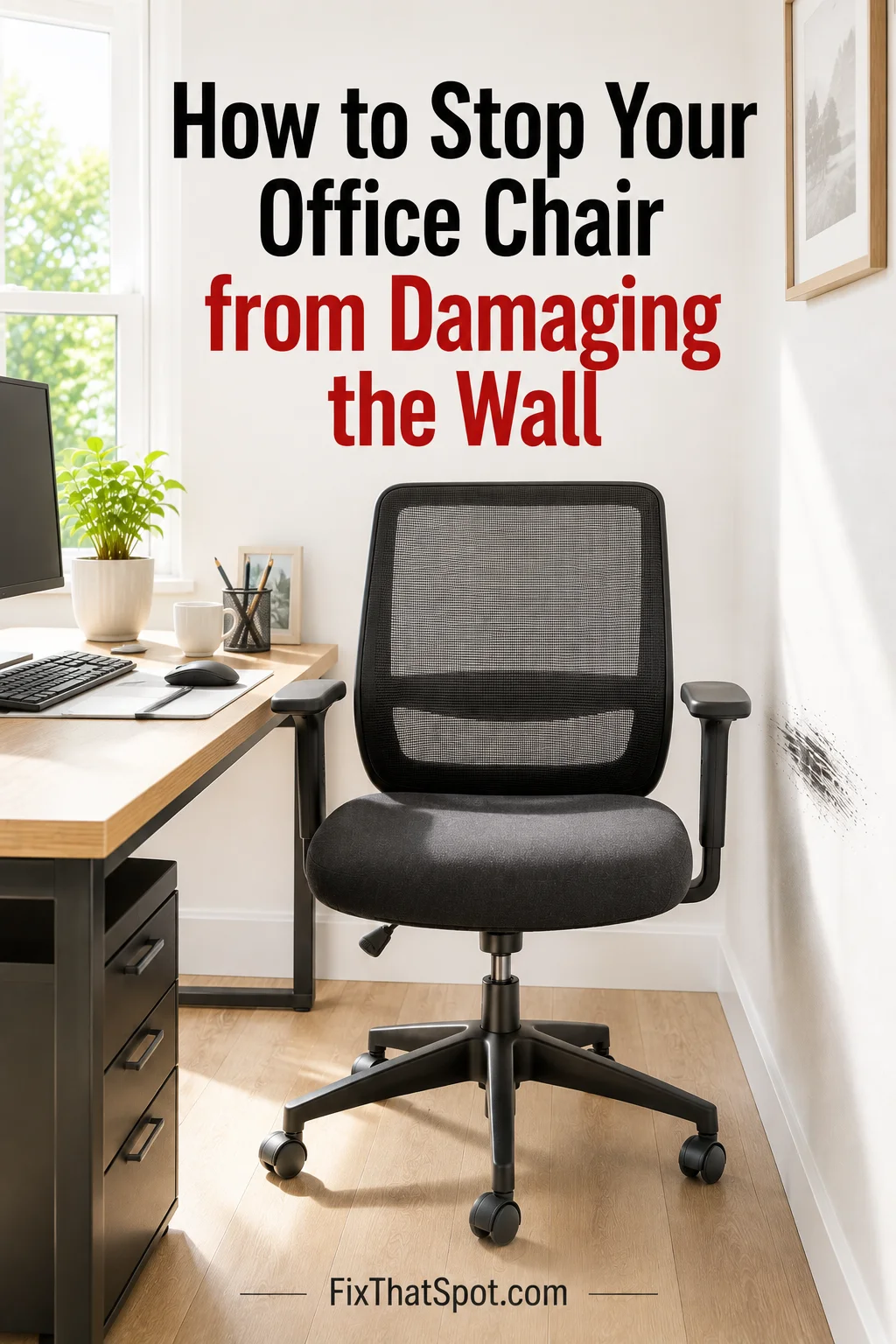 How to Stop Your Office Chair from Damaging the Wall