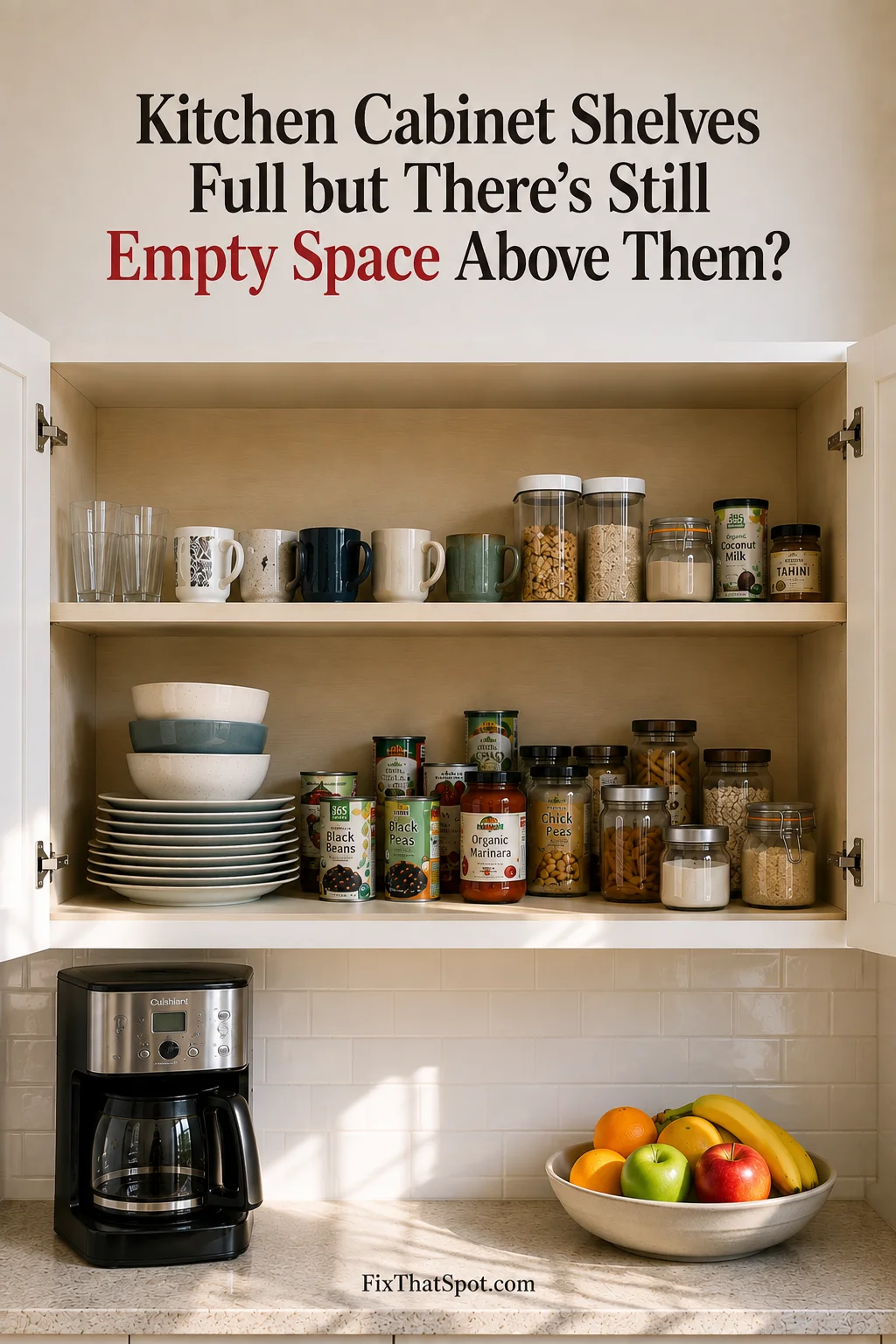 Can’t Find Anything in Your Kitchen Cabinets? Try This