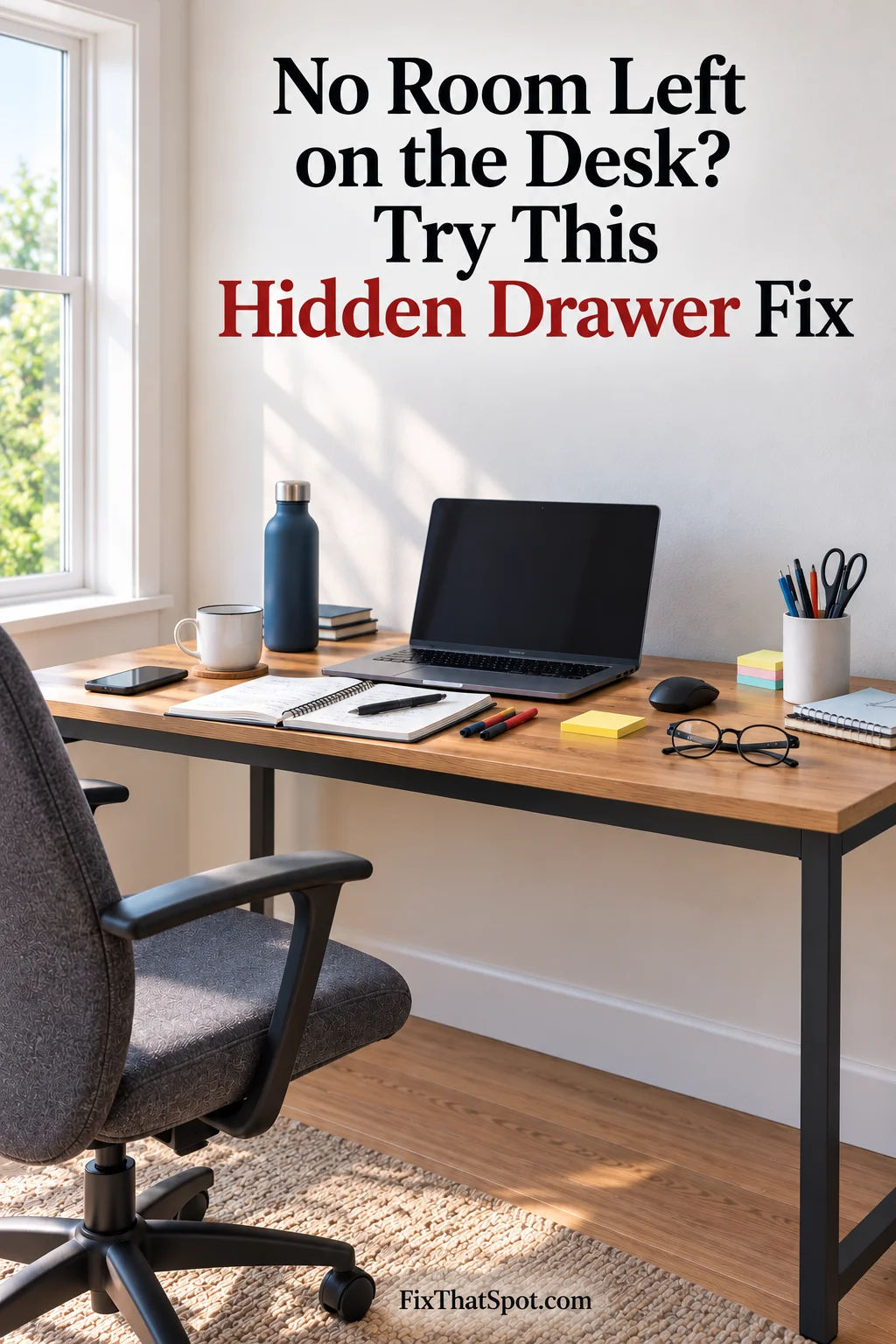 No Room Left on the Desk? Try This Hidden Drawer Fix