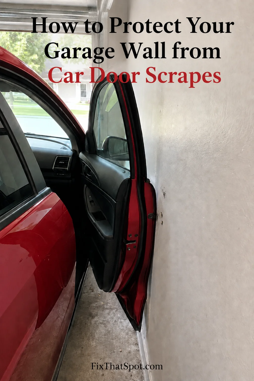How to Protect Your Garage Wall from Car Door Scrapes