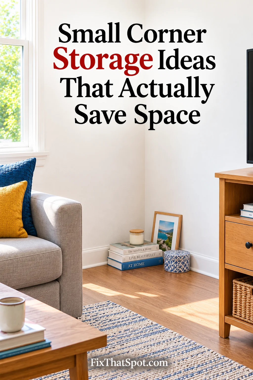 Small Corner Storage Ideas That Actually Save Space
