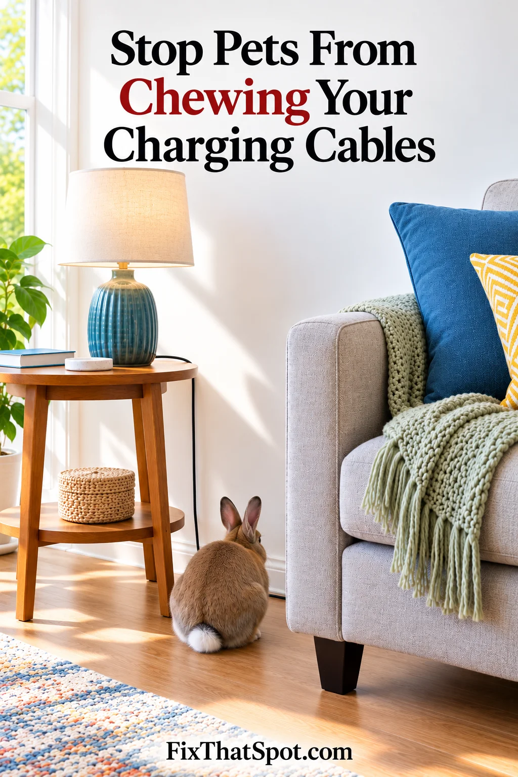 Stop Pets from Chewing Your Charging Cables