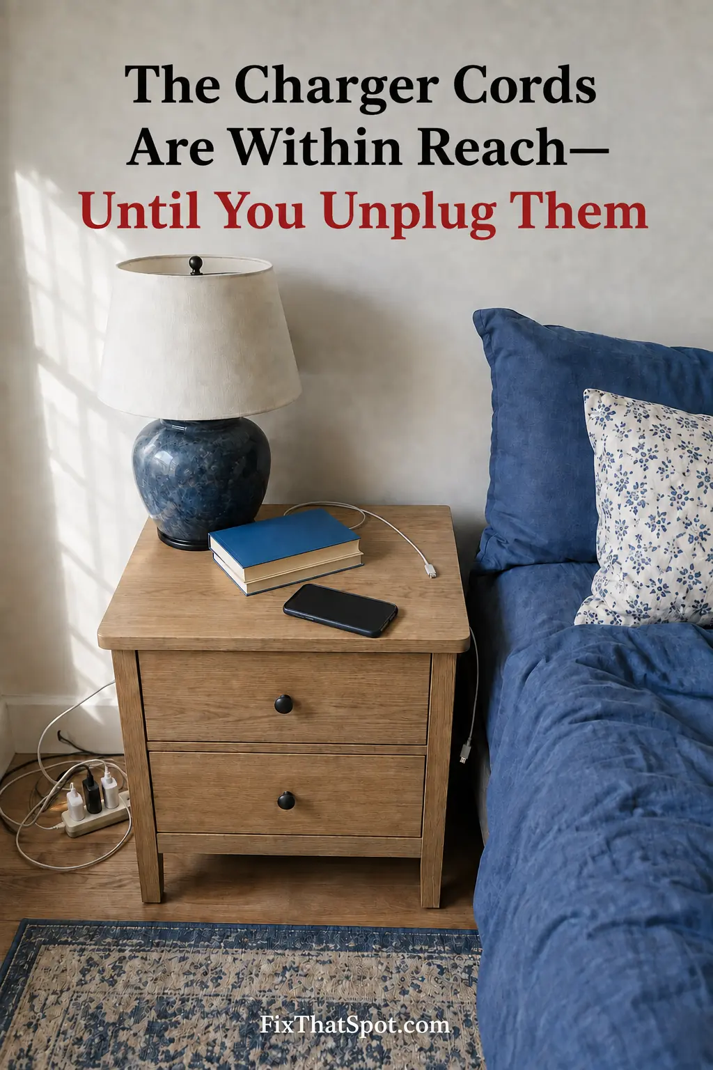 The Charger Cords Are Within Reach — Until You Unplug Them
