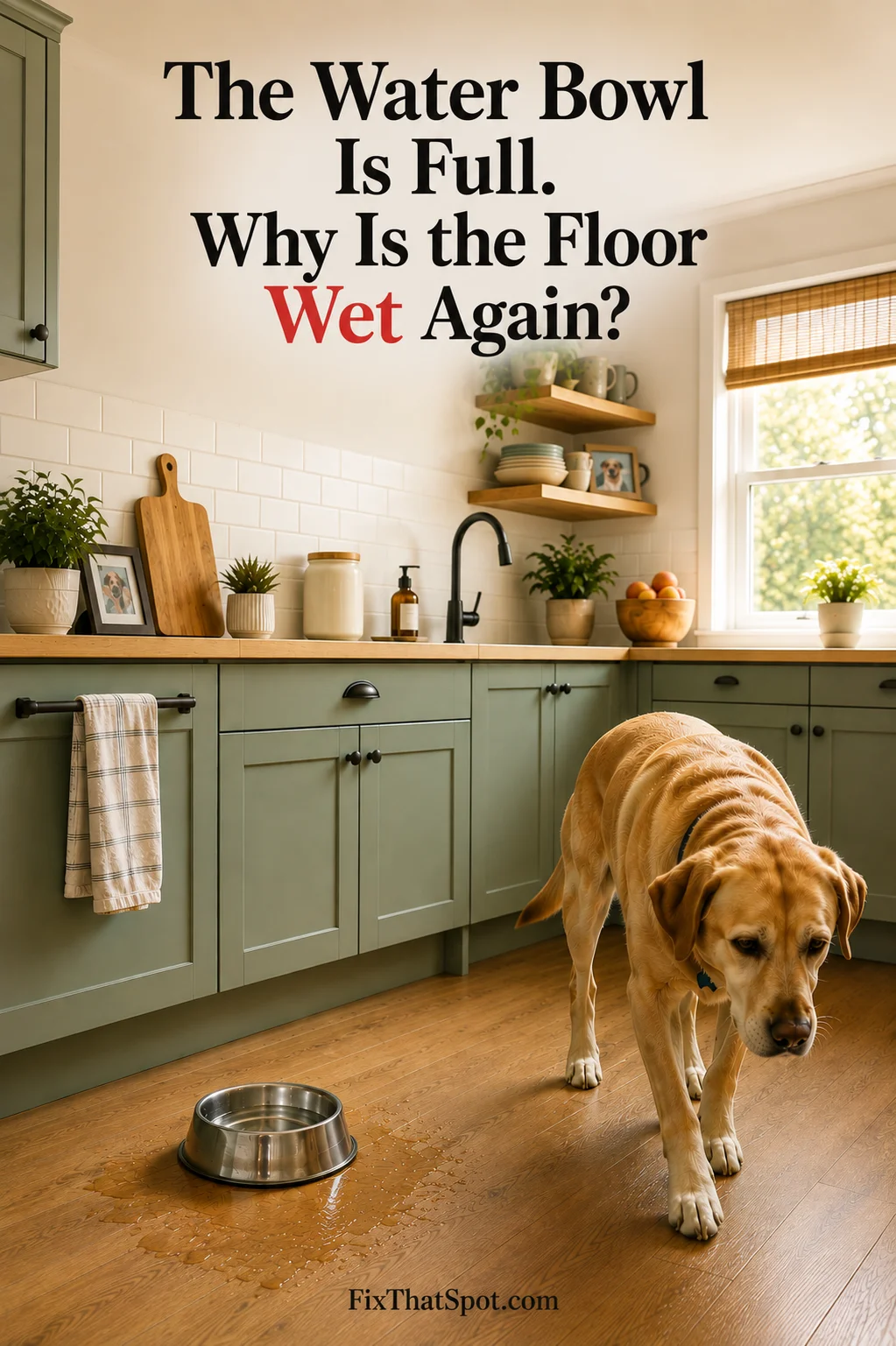 The Water Bowl Is Full. Why Is the Floor Wet Again?