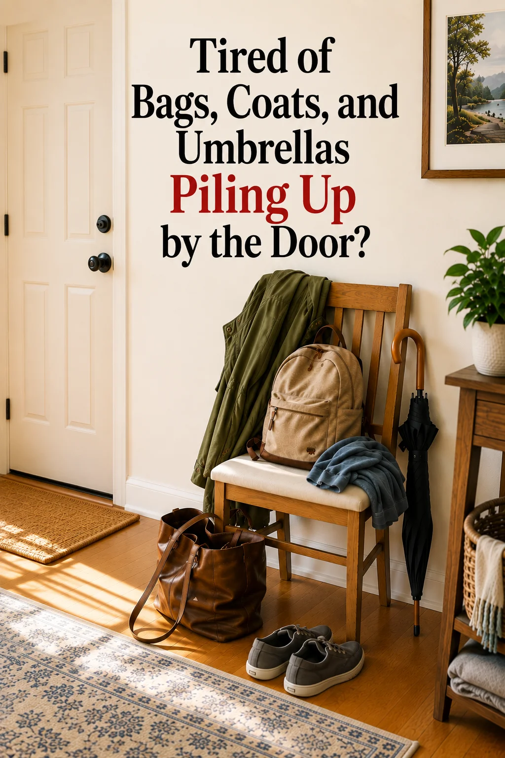 Tired of Bags, Coats, and Umbrellas Piling Up by the Door?