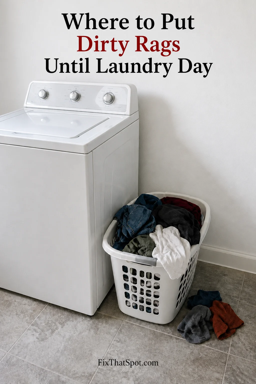 Where to Put Dirty Rags Until Laundry Day