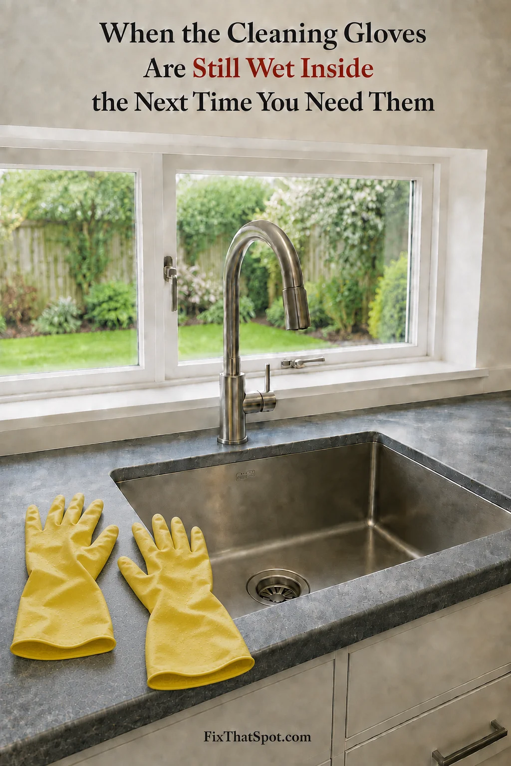 When the Cleaning Gloves Are Still Wet Inside the Next Time You Need Them