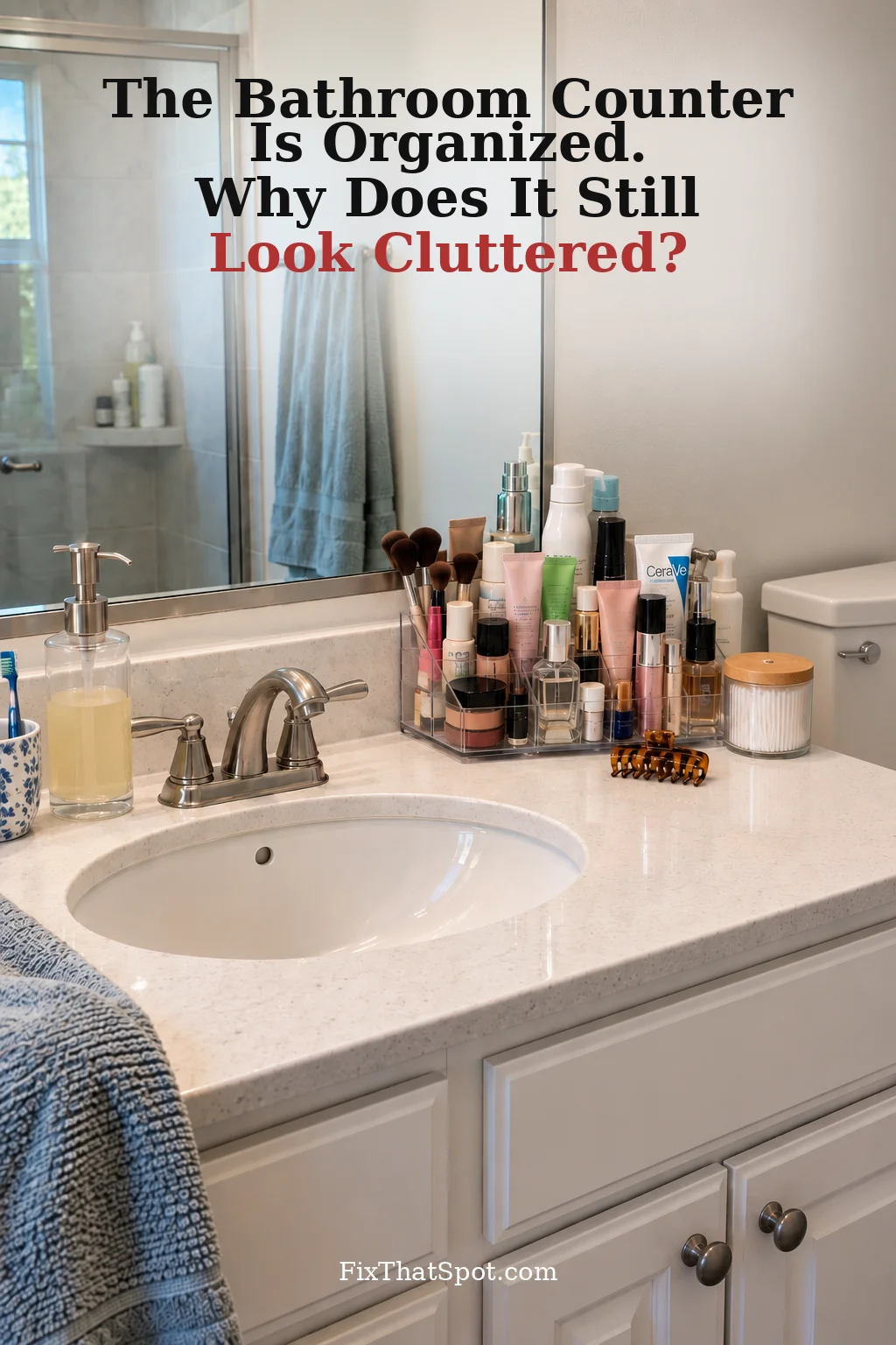 The Bathroom Counter Is Organized. Why Does It Still Look Cluttered?
