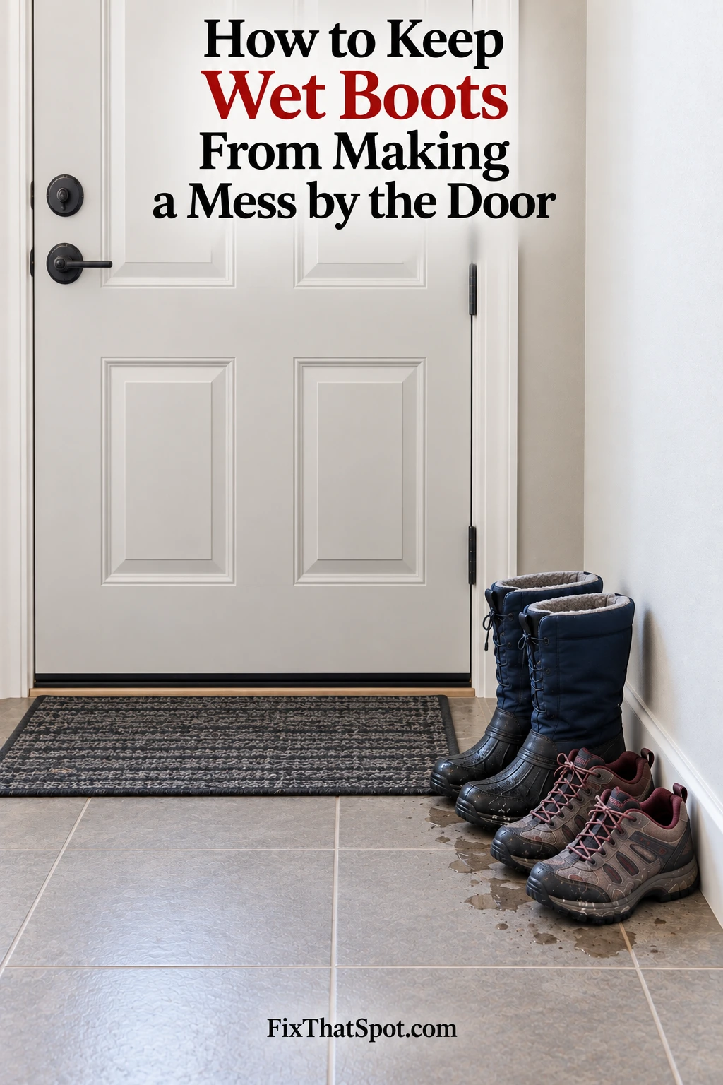 How to Keep Wet Boots From Making a Mess by the Door