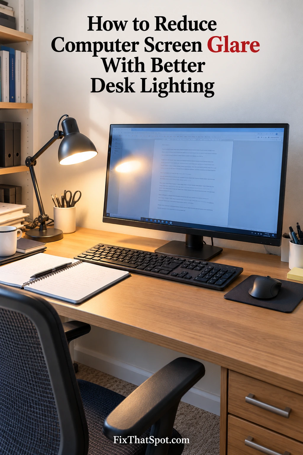 How to Reduce Computer Screen Glare With Better Desk Lighting