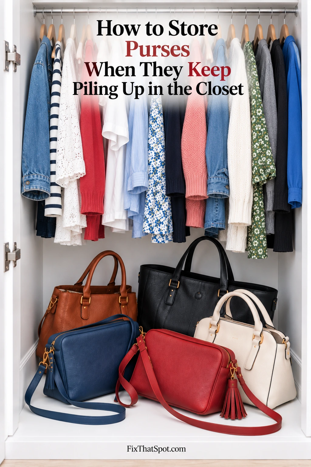 How to Store Purses When They Keep Piling Up in the Closet