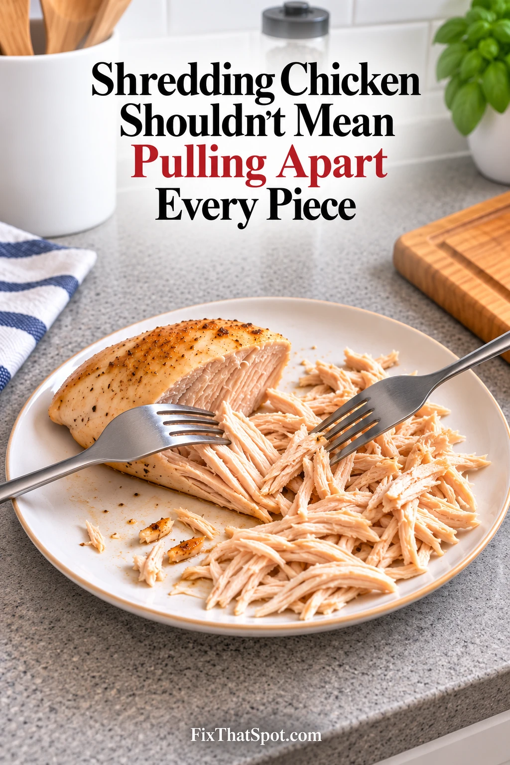 Shredding Chicken Shouldn’t Mean Pulling Apart Every Piece