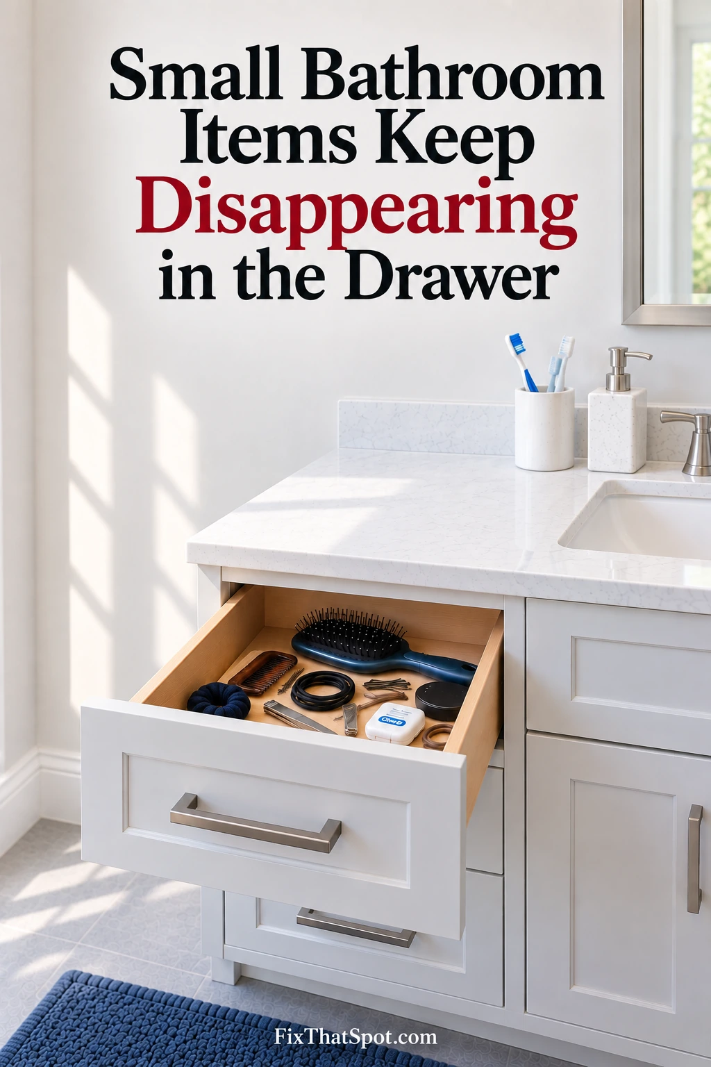 Small Bathroom Items Keep Disappearing in the Drawer