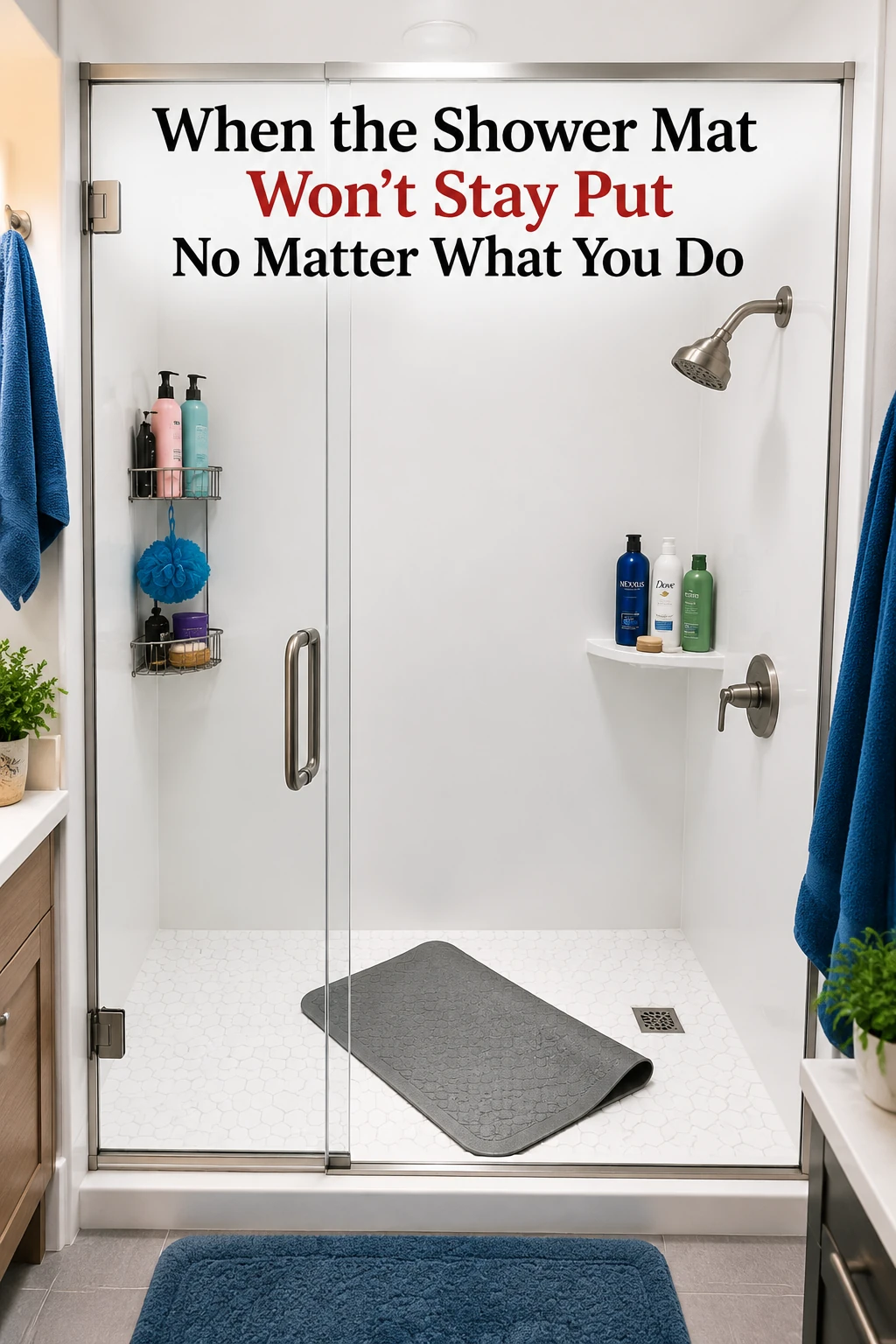 When the Shower Mat Won’t Stay Put No Matter What You Do