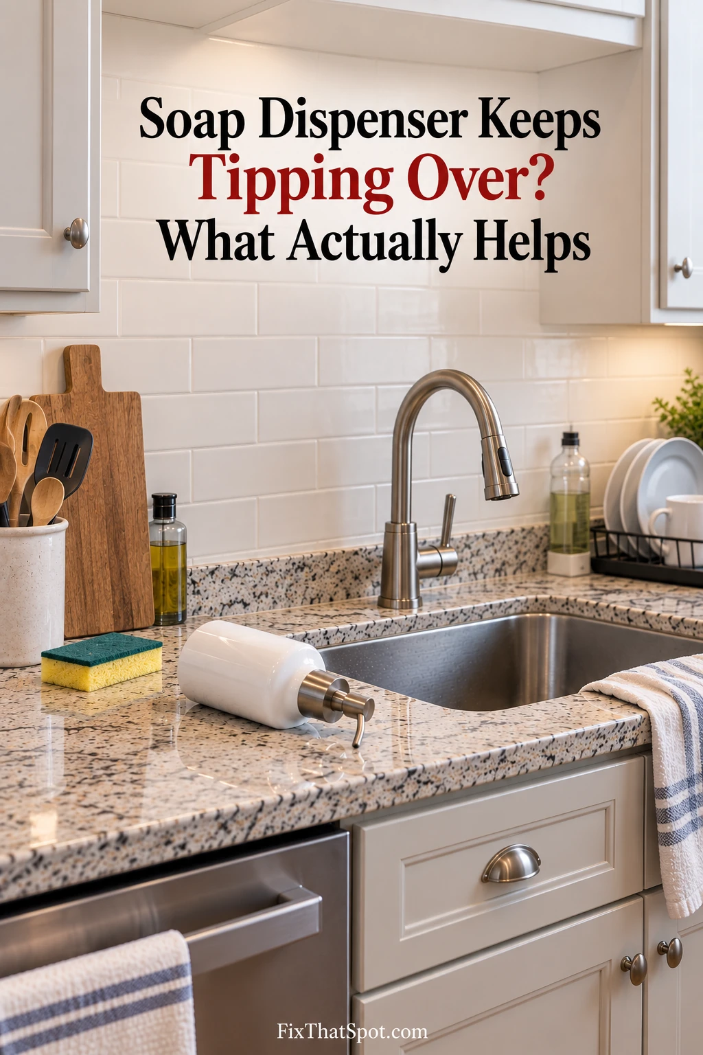 Soap Dispenser Keeps Tipping Over? What Actually Helps