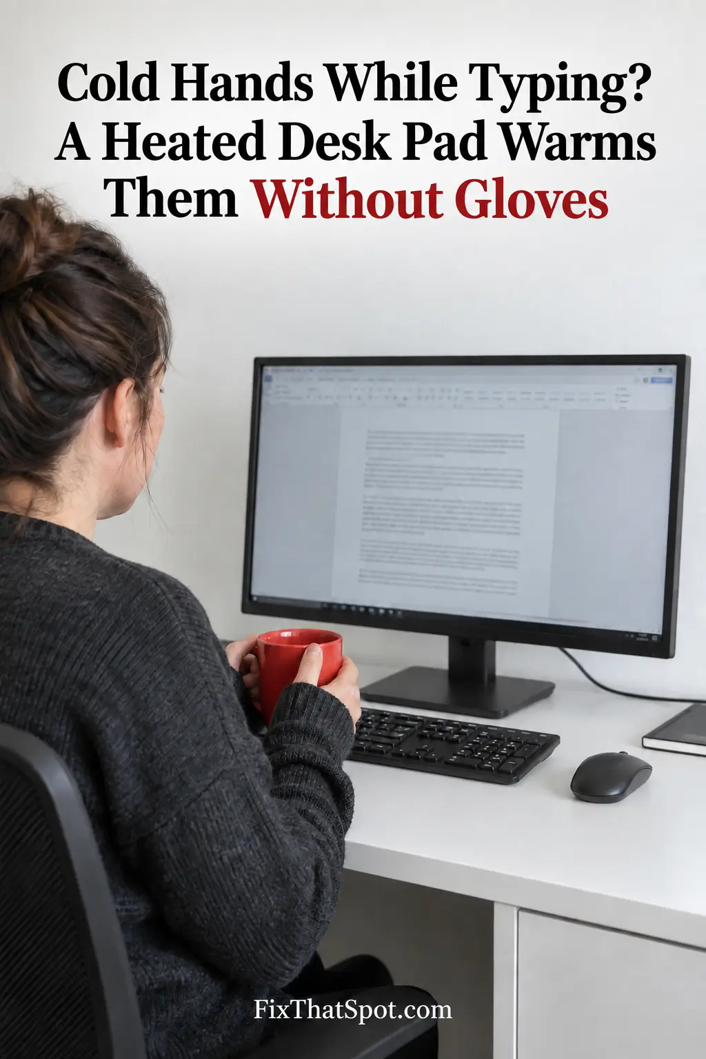 Cold Hands While Typing? A Heated Desk Pad Warms Them Without Gloves