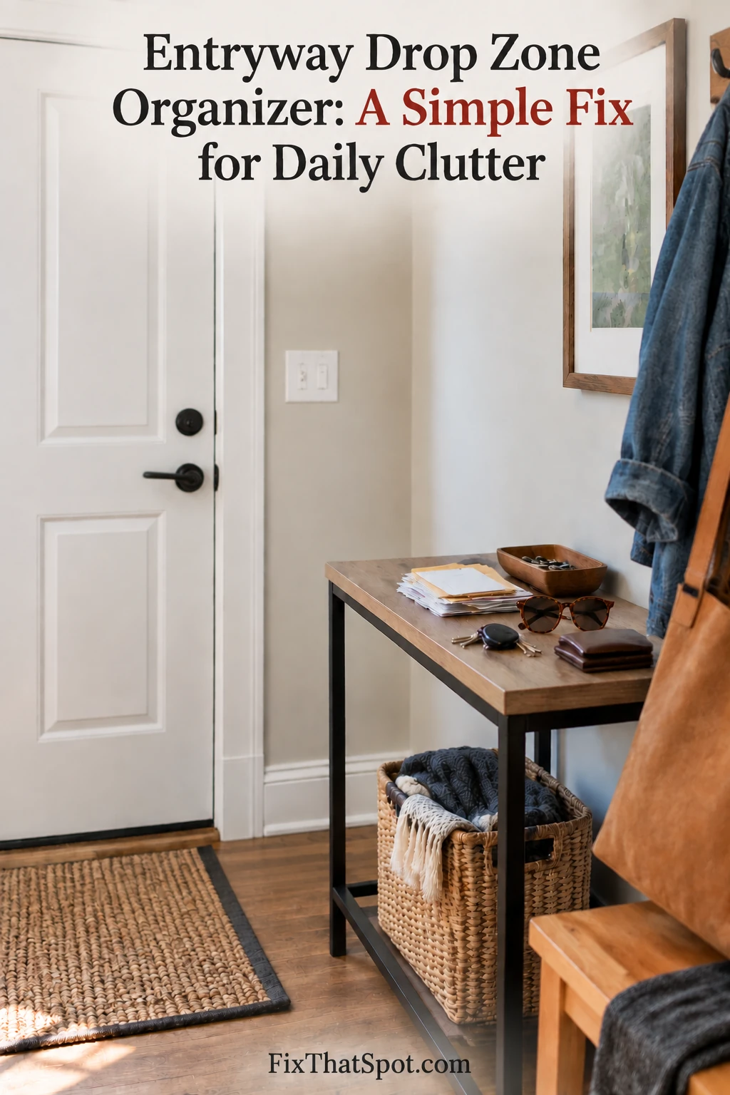 Entryway Drop Zone Organizer: A Simple Fix for Daily Clutter