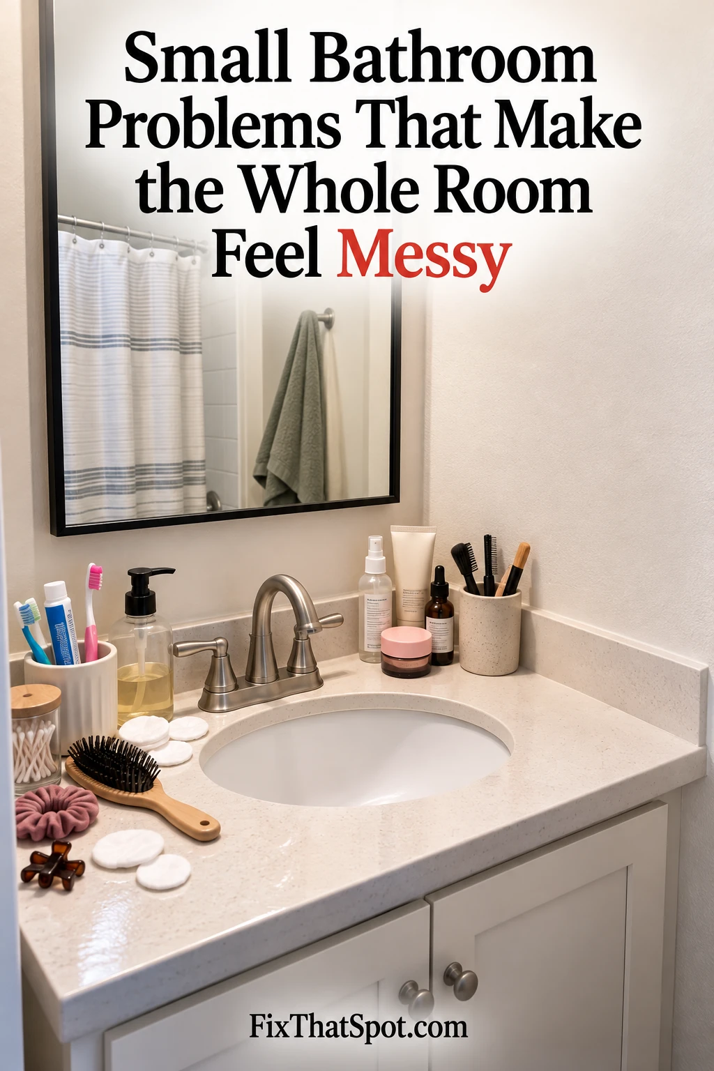 Small Bathroom Problems That Make the Whole Room Feel Messy
