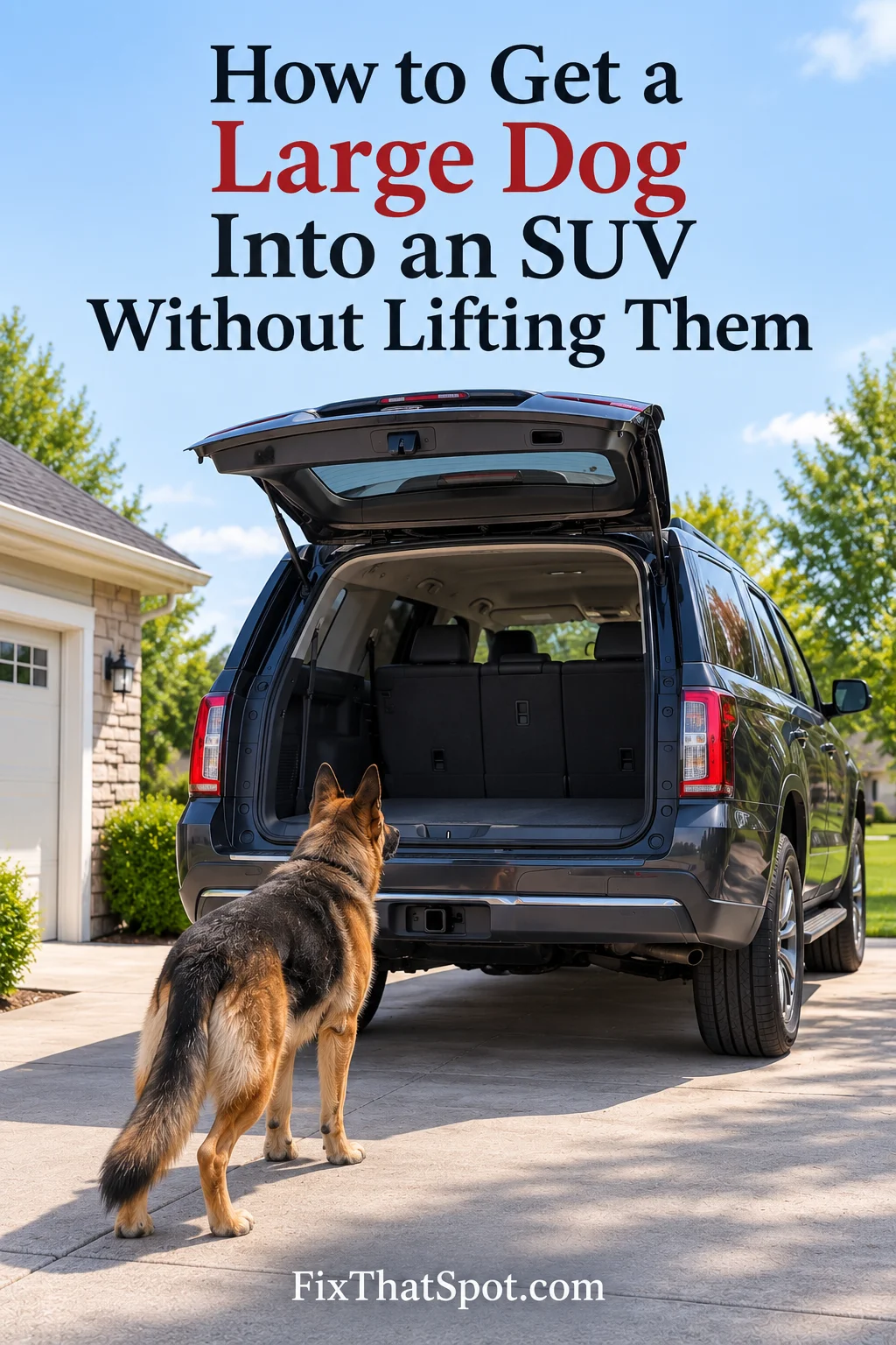 How to Get a Large Dog Into an SUV Without Lifting Them