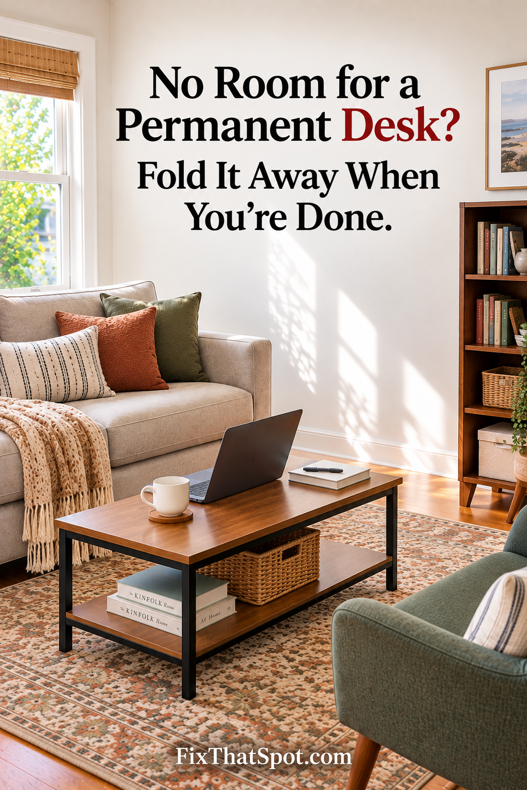No Room for a Permanent Desk? Fold It Away When You’re Done