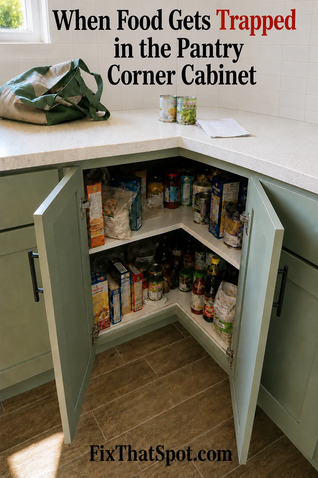 When Food Gets Trapped in the Pantry Corner Cabinet