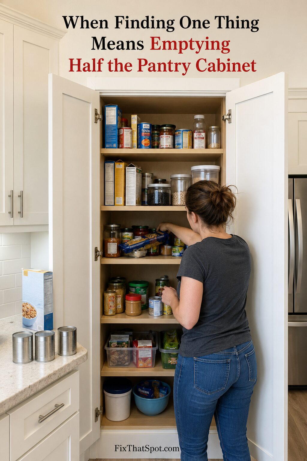 When Finding One Thing Means Emptying Half the Pantry Cabinet