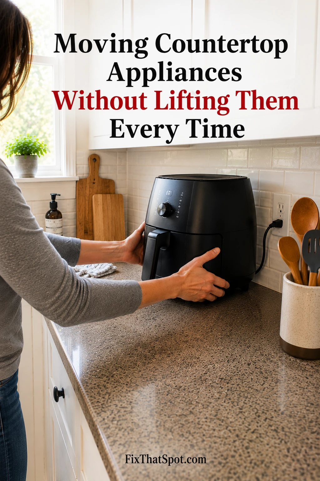 Moving Countertop Appliances Without Lifting Them Every Time