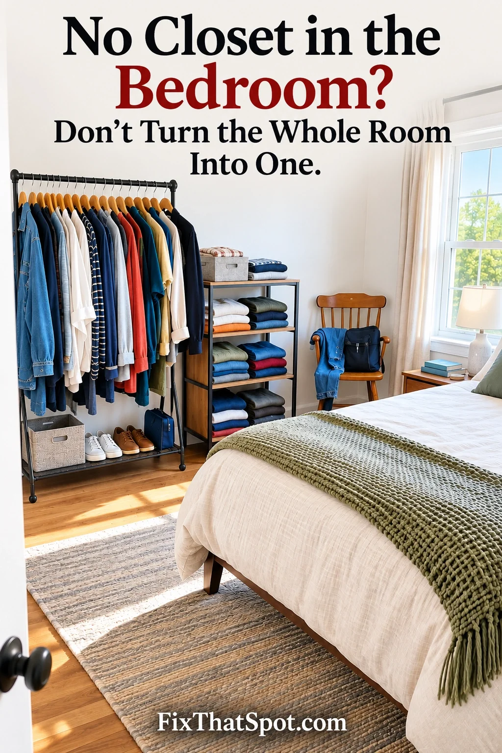 No Closet in the Bedroom? Don’t Turn the Whole Room Into One.