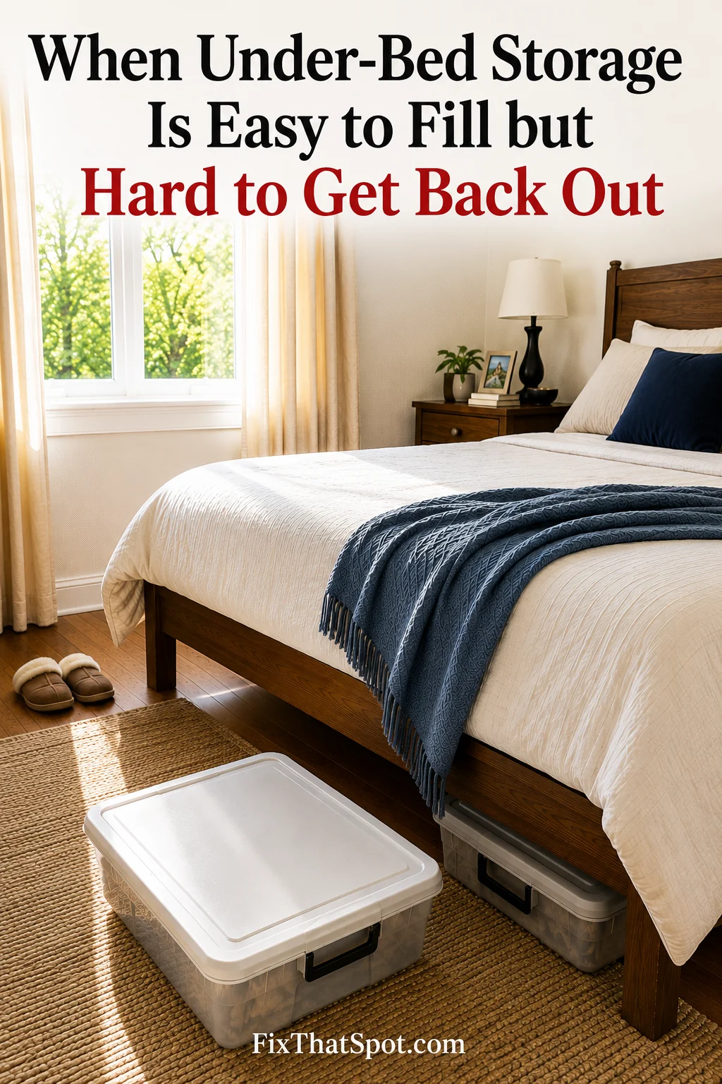 When Under-Bed Storage Is Easy to Fill but Hard to Get Back Out