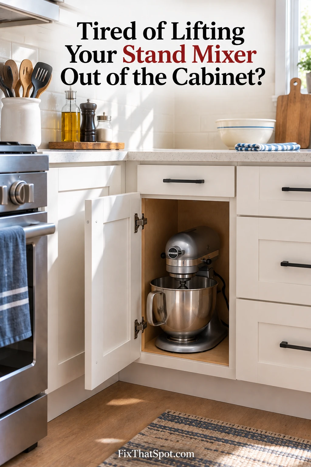 Tired of Lifting Your Stand Mixer Out of the Cabinet?