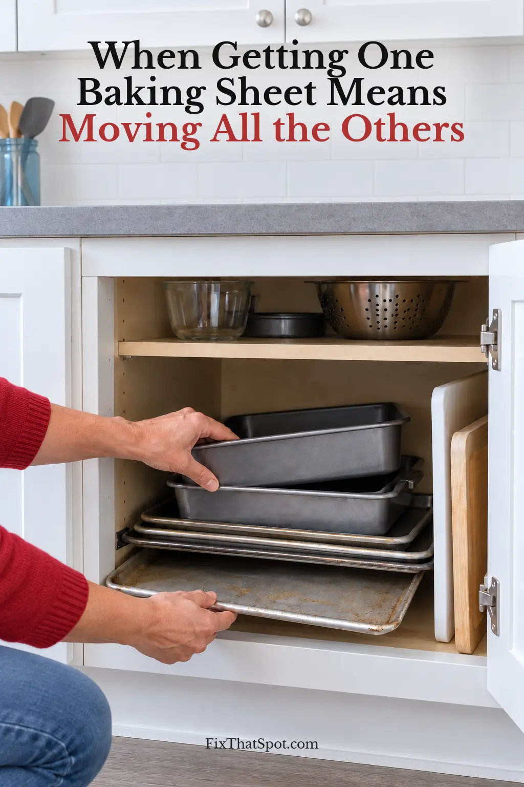 When Getting One Baking Sheet Means Moving All the Others