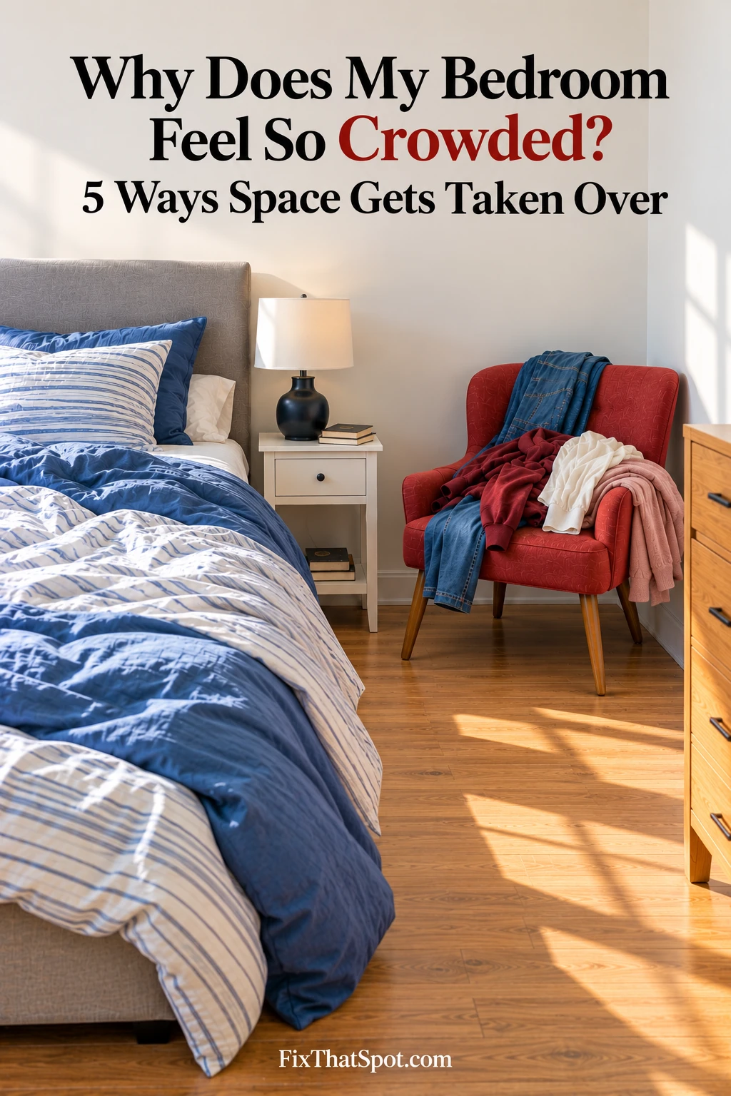 Why Does My Bedroom Feel So Crowded? 5 Ways Space Gets Taken Over